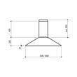 Campana Spar 90 cm Prima Acero Inoxidable