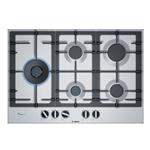 Anafe a Gas 5 Hornallas Bosch PCS7A5B90 75 cm Acero Inoxidable