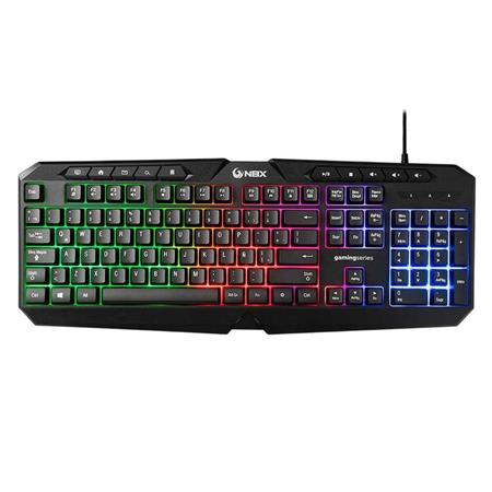 Combo Gaming Teclado Mouse y Mouse Pad Noblex 94NBX-SET1000